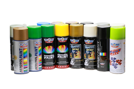 Pittura di spruzzo asciugantesi veloce acrilica della bomboletta spray della pittura di spruzzo di PLYFIT 400ml