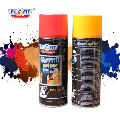spruzzo dei graffiti dell'aerosol 400ml dipingere il film duro ricoprente liquido di colore giallo rosso