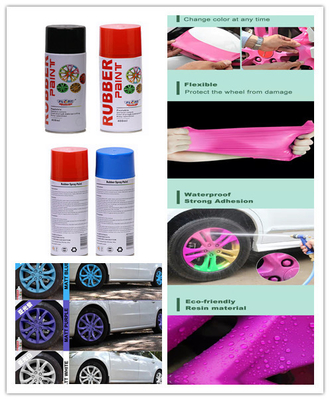 Pigmento acrilico di gomma dell'automobile GPL di Removeable dell'aerosol della pittura di spruzzo di Plyfit 400ml