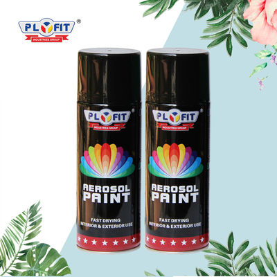 Lo spruzzo nero del raso dei graffiti di colore dipinge la pittura di 400ml Matte High Coverage Aerosol Spray