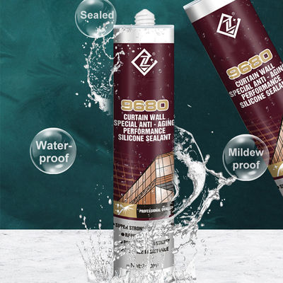 Resistente ad alta temperatura del sigillante neutrale nero del silicone per la parete divisoria