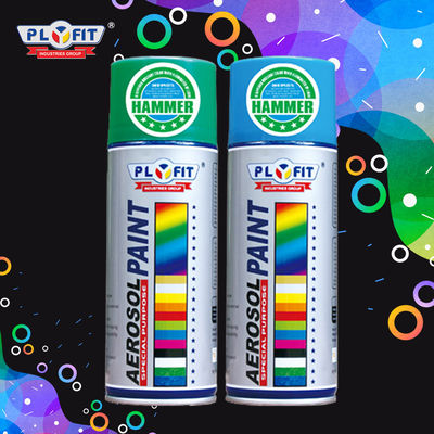 lo spruzzo dell'aerosol 450ml dipinge il campione libero di spruzzo di colore bianco nero rosso acrilico della pittura