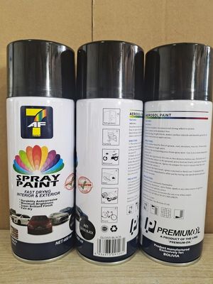 Latta di secchezza rapida di lucentezza 400ml 450ml della pittura di spruzzo dell'aerosol l'alta può OEM