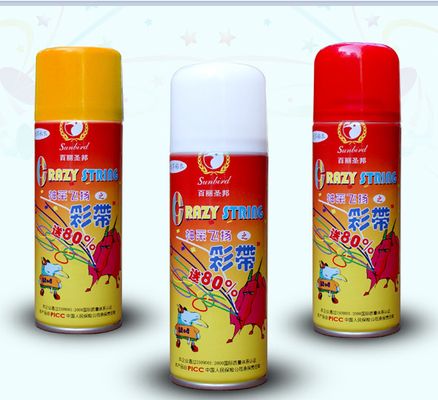 Non infiammabile 250 ml Spray aerosol Crazy Silly String Spray Decorazioni di festa Prodotti da festa