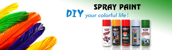 Pittura di spruzzo fluorescente ricoprente dei graffiti della pittura della parete di plastica di colore dell'aerosol 400ml