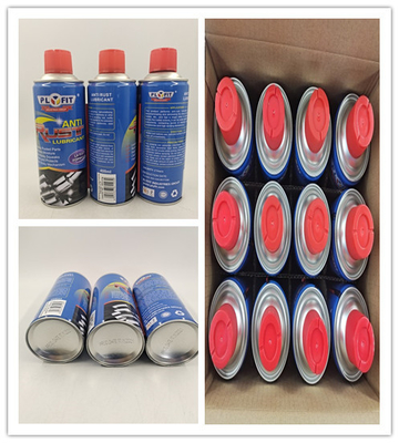 L'anti lubrificante della ruggine dell'aerosol spruzza lo spruzzo dell'impermeabilizzazione della ruggine del dissolvente di ruggine di Plyfit 450ml