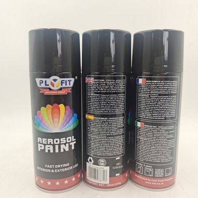 Pittura di spruzzo acrilica dell'aerosol di PLYFIT 450ML che si asciuga velocemente per il metallo dell'ABS della mobilia dell'automobile